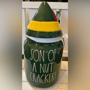 Rae Dunn “Son of A Nut Cracker” Baby Canister